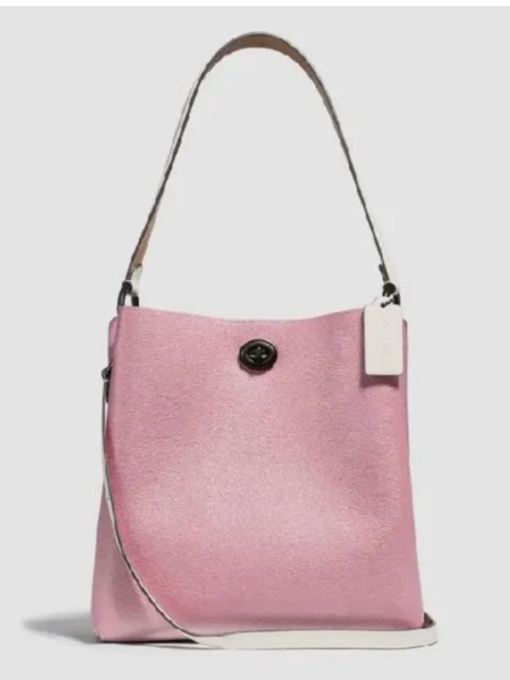 Coach  Charlie Bucket Colorblock‎ Pink Leather Shoulder Bag - Structured Tote